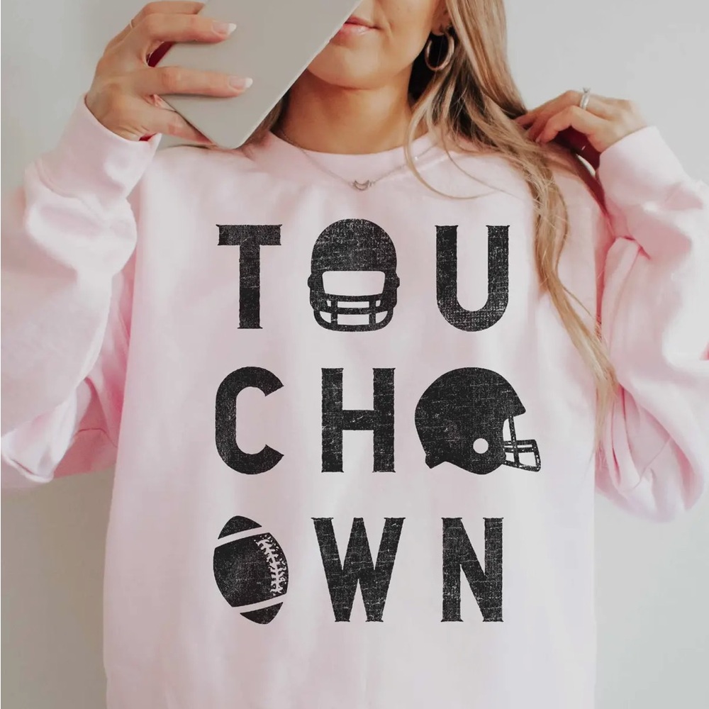 Pink Touchdown Sweatshirt